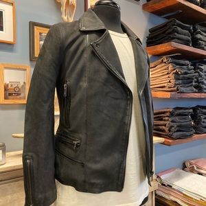 Women’s james dean motorcycle Brando leather jacket